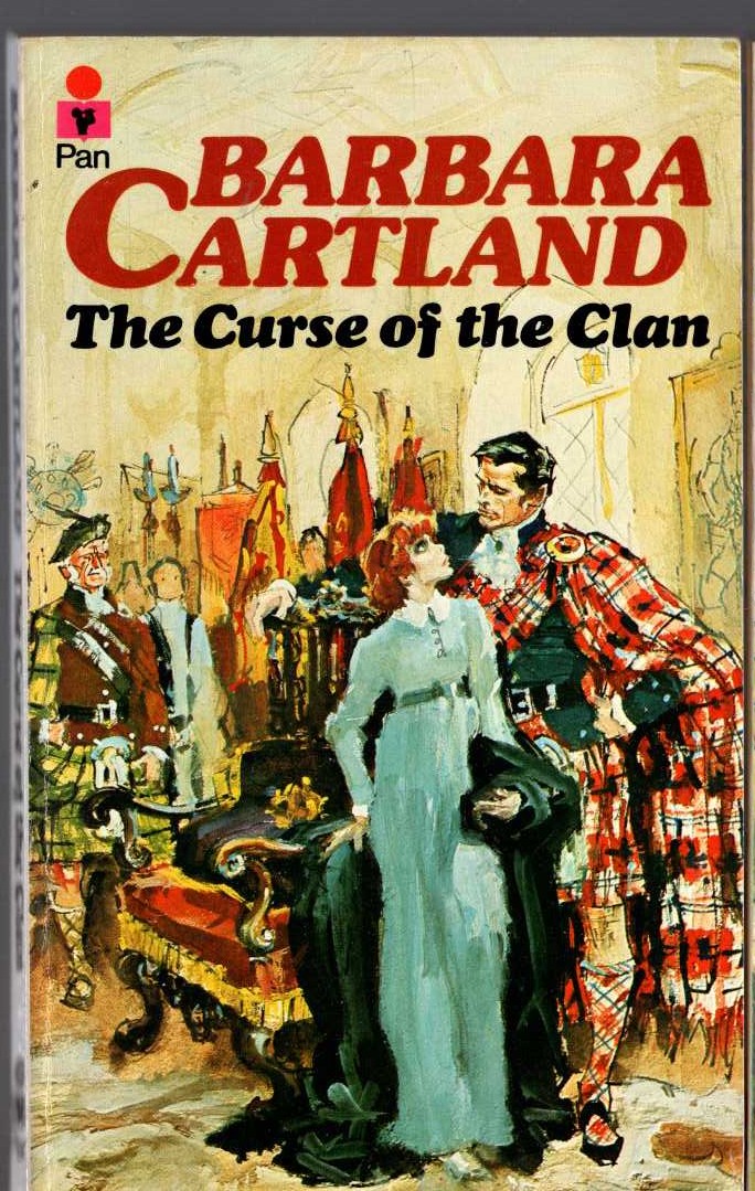 Barbara Cartland  THE CURSE OF THE CLAN front book cover image