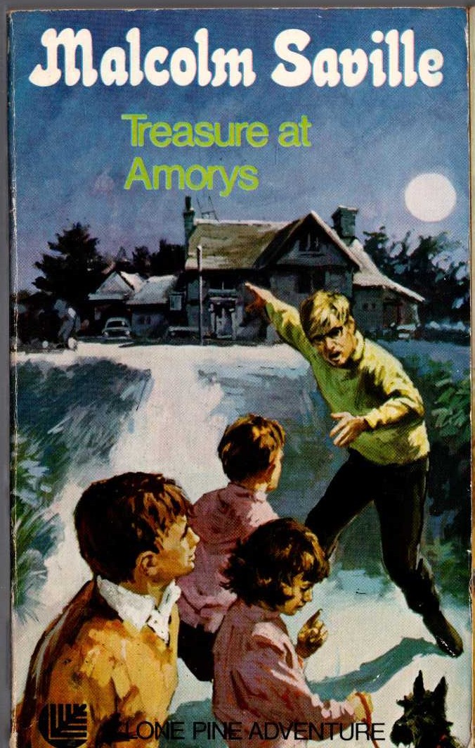 Malcolm Saville  TREASURE AT AMORYS front book cover image