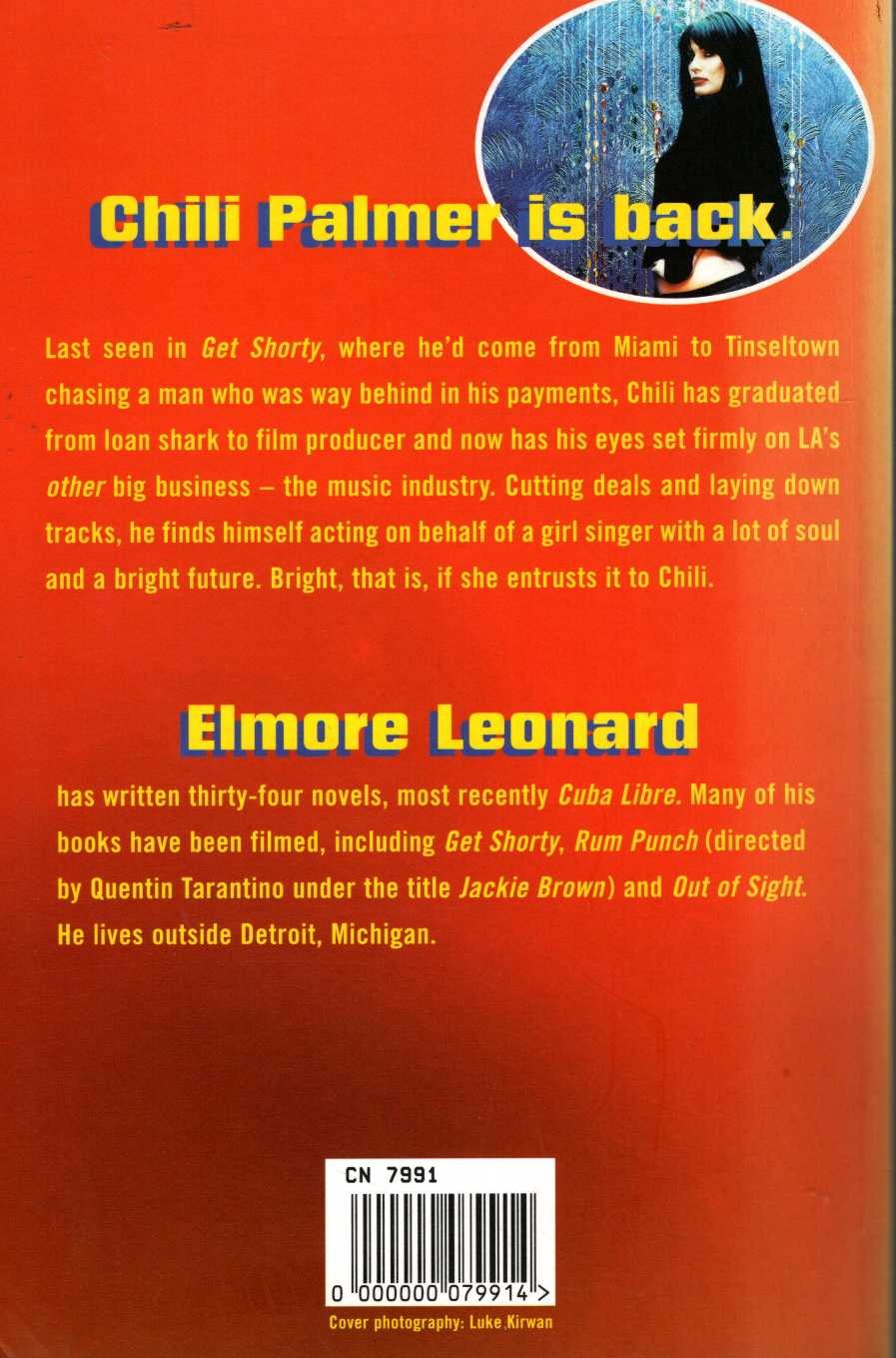 Elmore Leonard  BE COOL magnified rear book cover image