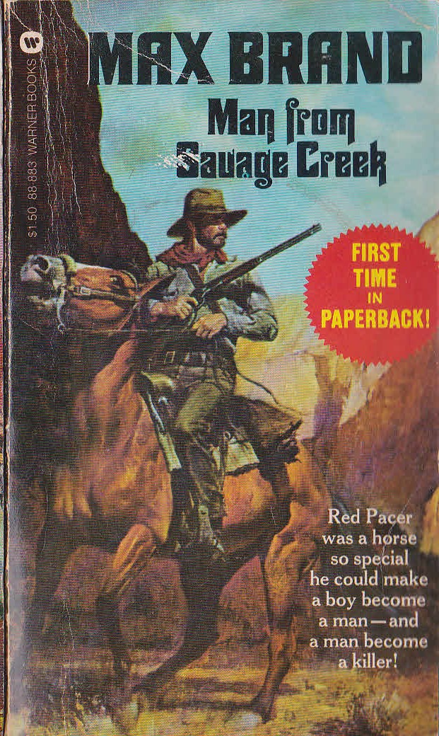 Max Brand  MAN FROM SAUAGE CREEK front book cover image