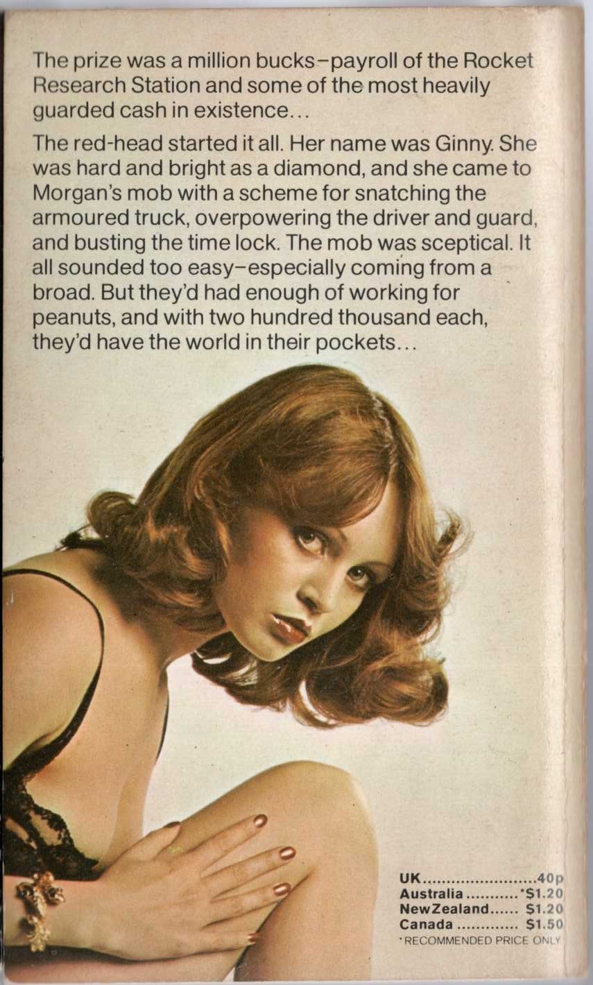 James Hadley Chase  THE WORLD IN MY POCKET magnified rear book cover image