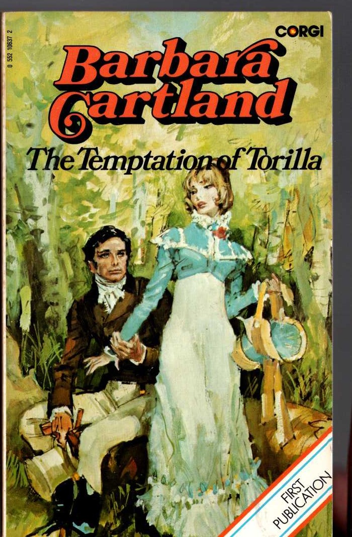 Barbara Cartland  THE TEMPTATION OF TORILLA front book cover image