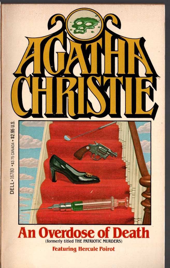 Agatha Christie  AN OVERDOSE OF DEATH front book cover image