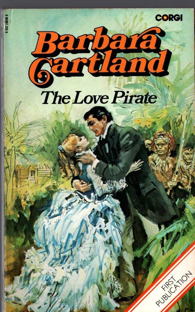 Barbara Cartland  THE LOVE PIRATE front book cover image