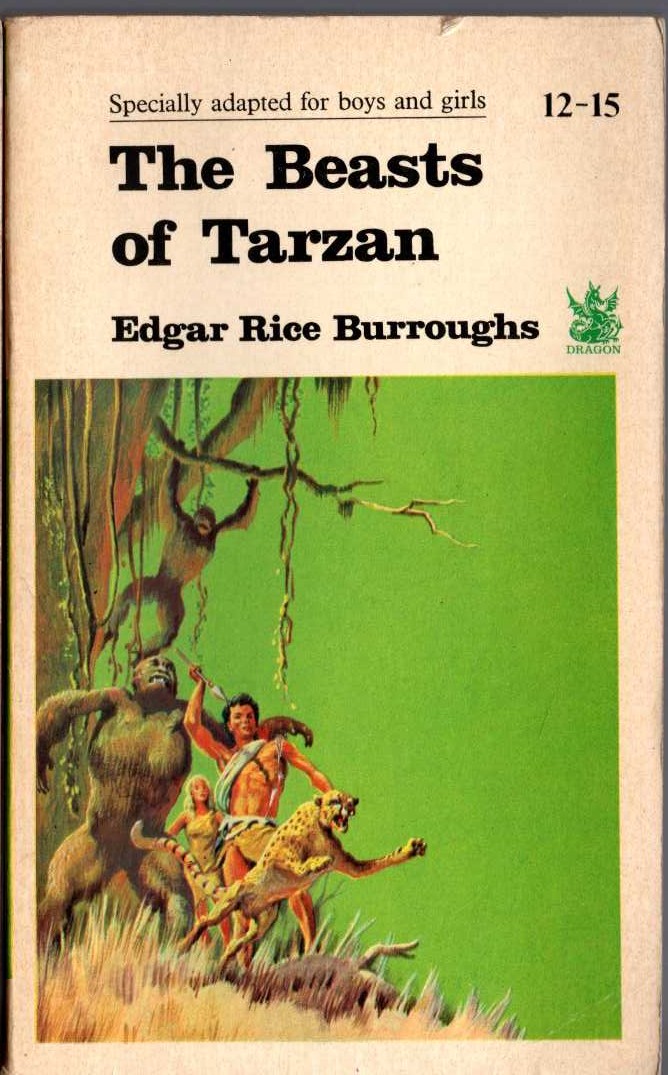 (Edgar Rice Burroughs adapted for children) THE BEASTS OF TARZAN front book cover image