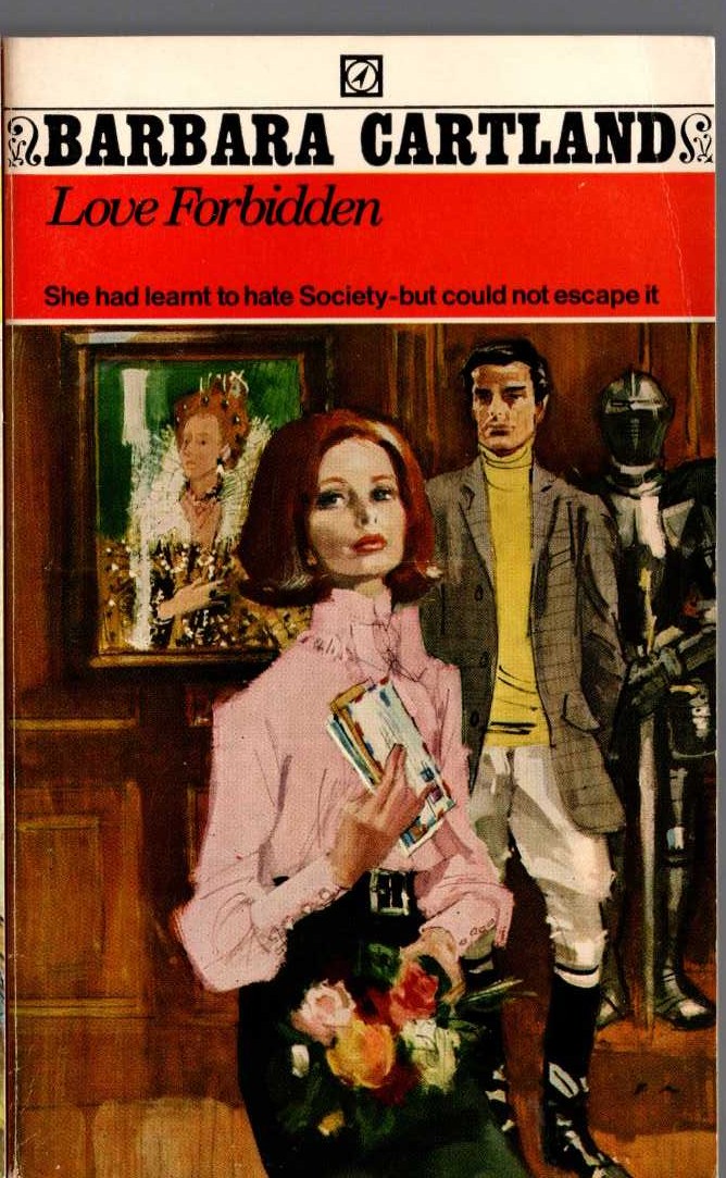Barbara Cartland  LOVE FORBIDDEN front book cover image