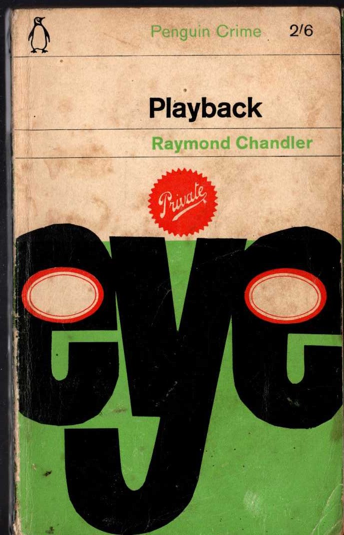 Raymond Chandler  PLAYBACK front book cover image