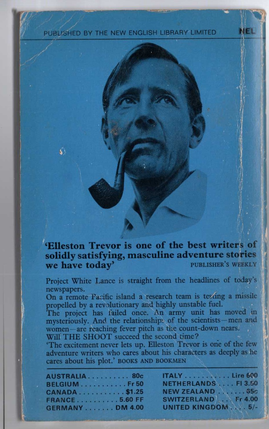Elleston Trevor  THE SHOOT magnified rear book cover image