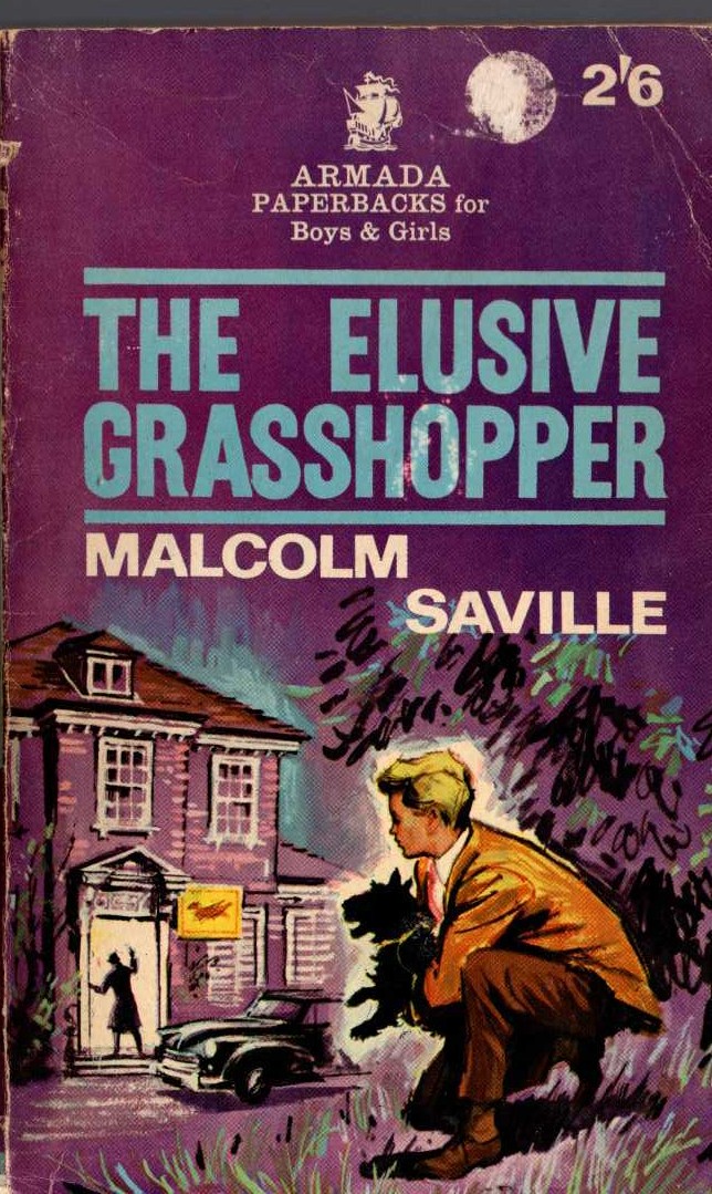 Malcolm Saville  THE ELUSIVE GRASSHOPPER front book cover image