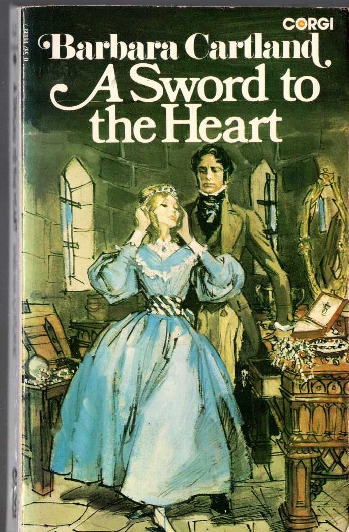 Barbara Cartland  A SWORD TO THE HEART front book cover image