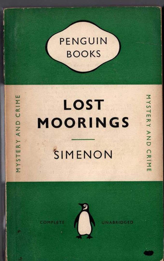 Georges Simenon  LOST MOORINGS front book cover image