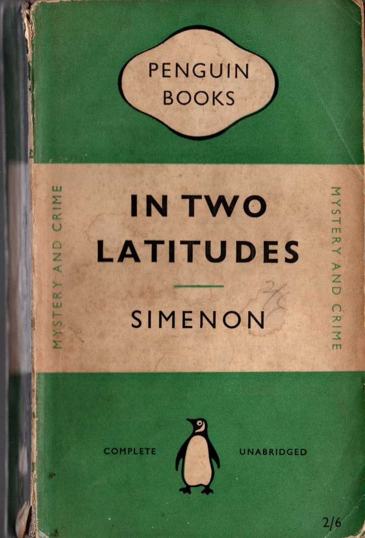 Georges Simenon  IN TWO LATITUDES front book cover image