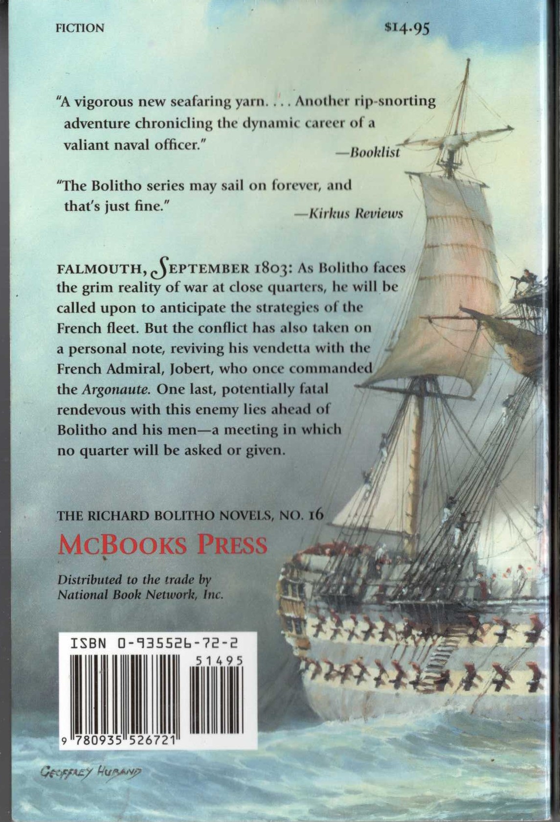 Alexander Kent  COLOURS ALOFT magnified rear book cover image