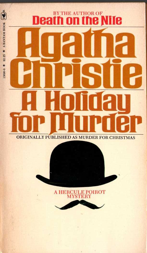 Agatha Christie  A HOLIDAY FOR MURDER front book cover image
