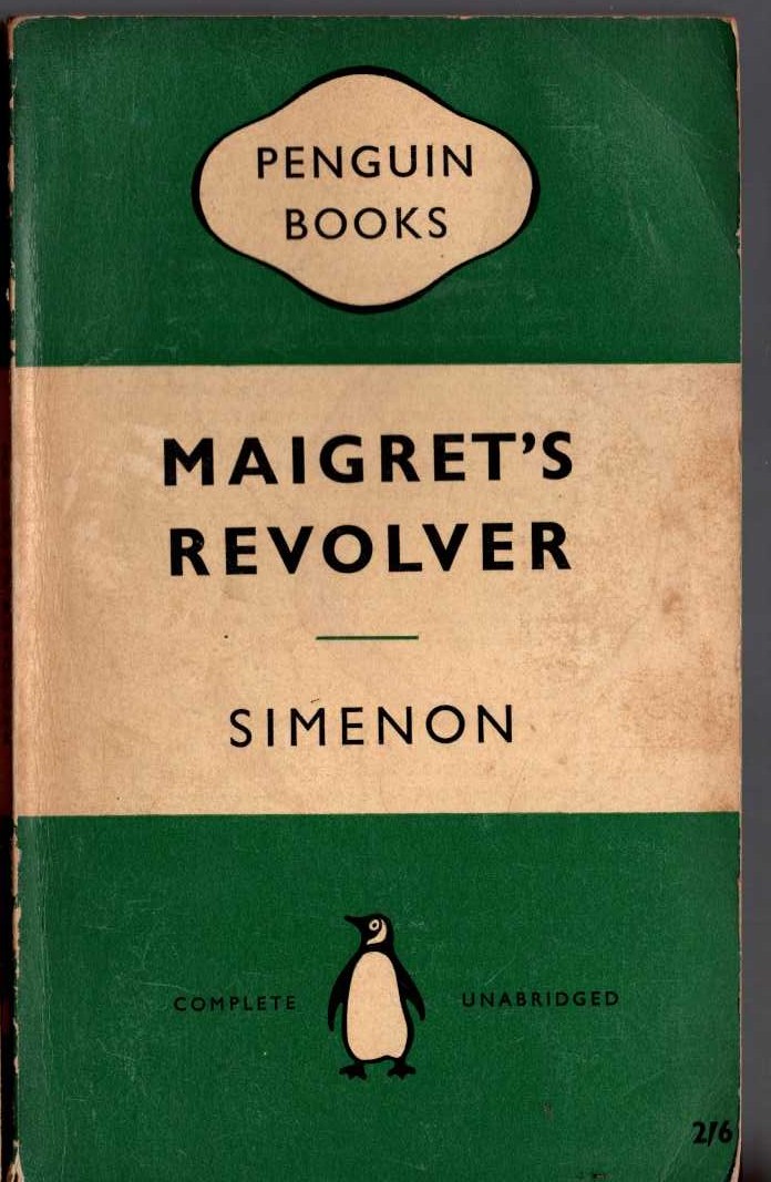 Georges Simenon  MAIGRET'S REVOLVER front book cover image
