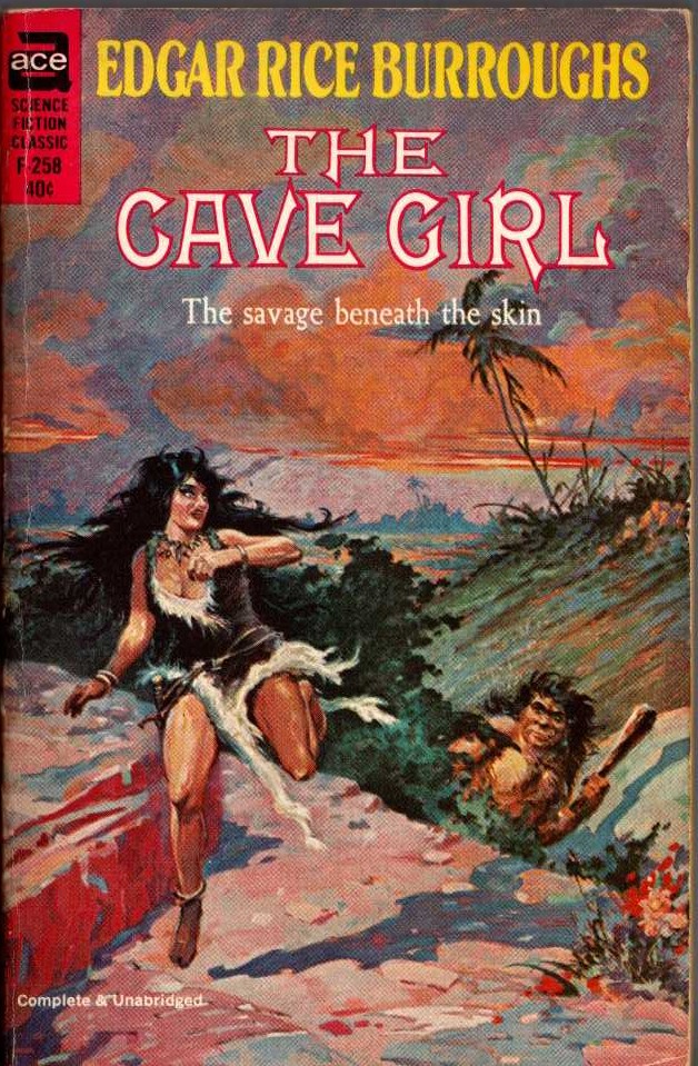 Edgar Rice Burroughs  THE CAVE GIRL front book cover image