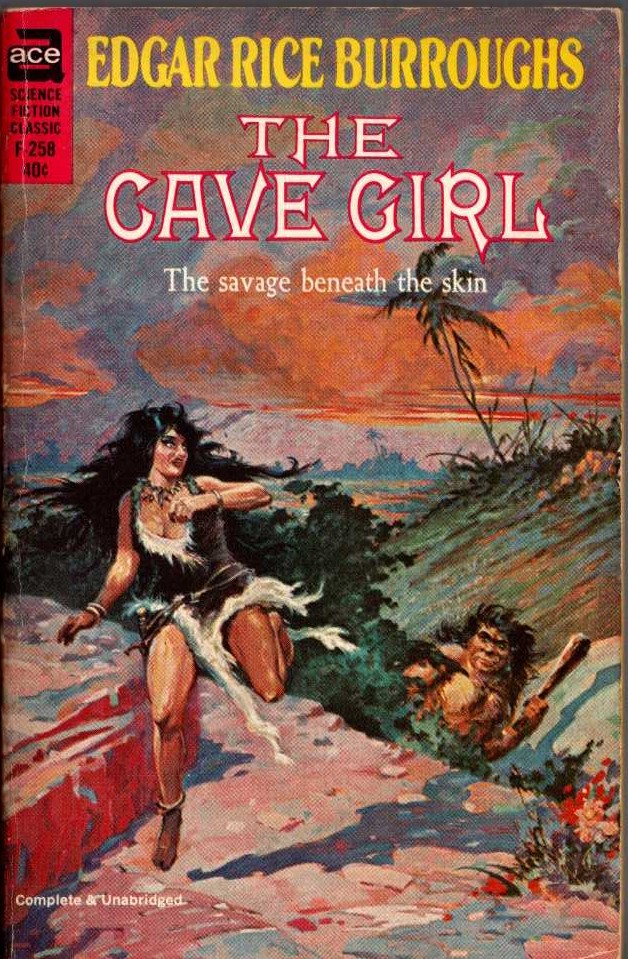 Edgar Rice Burroughs  THE CAVE GIRL front book cover image