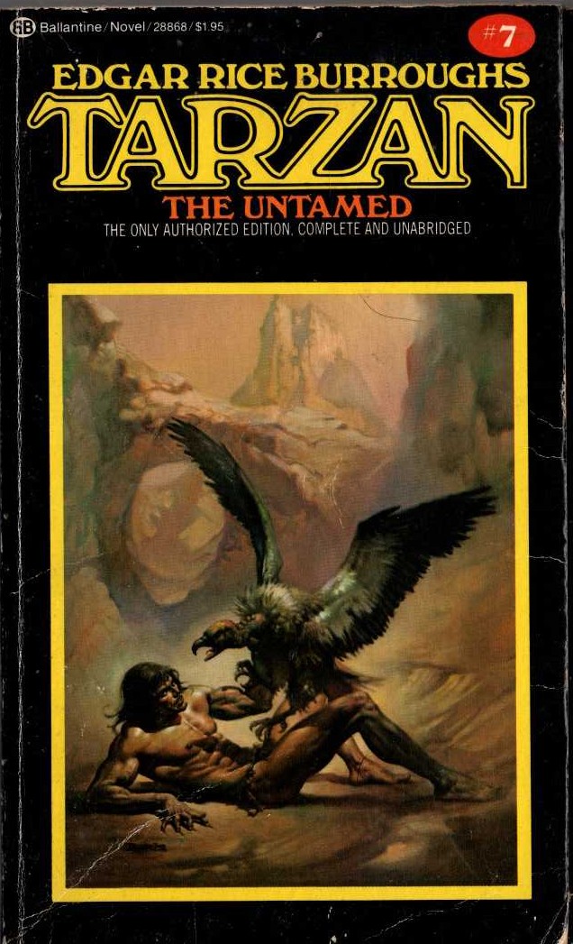 Edgar Rice Burroughs  TARZAN THE UNTAMED front book cover image