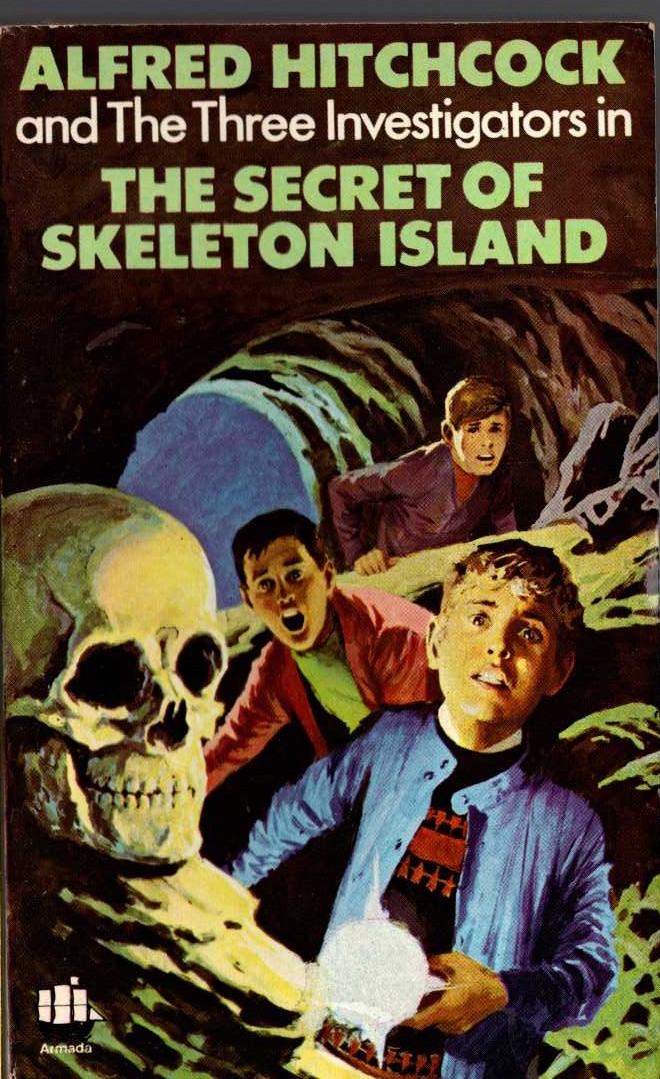 Alfred Hitchcock (introduces_The_Three_Investigators) THE SECRET OF SKELETON ISLAND front book cover image
