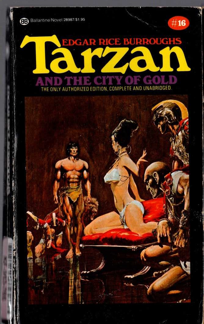 Edgar Rice Burroughs  TARZAN AND THE CITY OF GOLD front book cover image