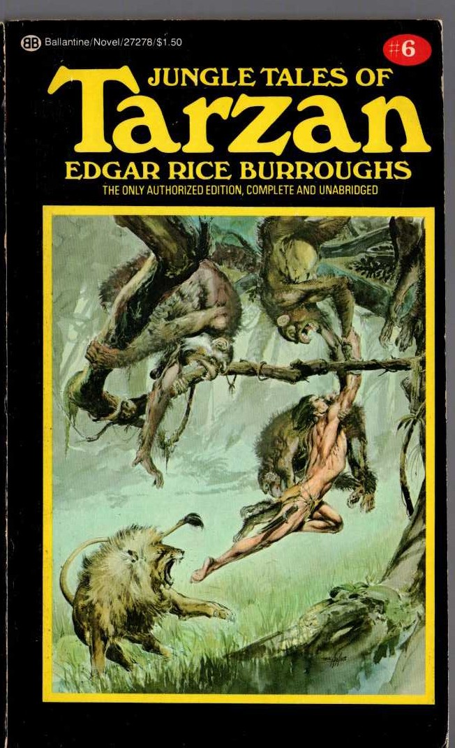 Edgar Rice Burroughs  JUNGLE TALES OF TARZAN front book cover image