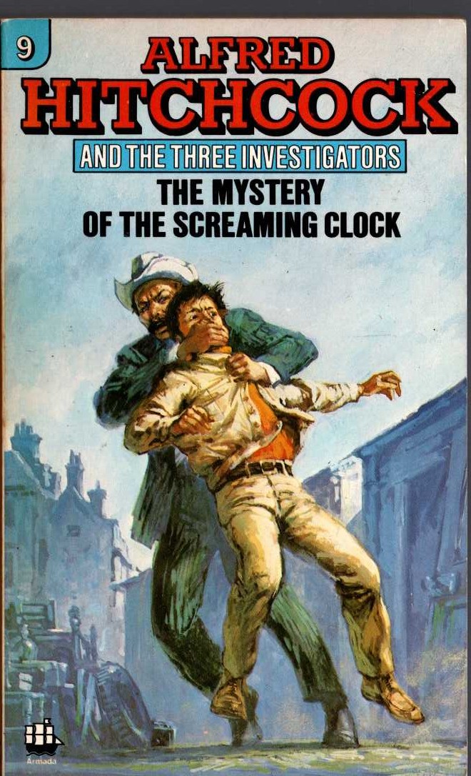 Alfred Hitchcock (introduces_The_Three_Investigators) THE MYSTERY OF THE SCREAMING CLOCK front book cover image