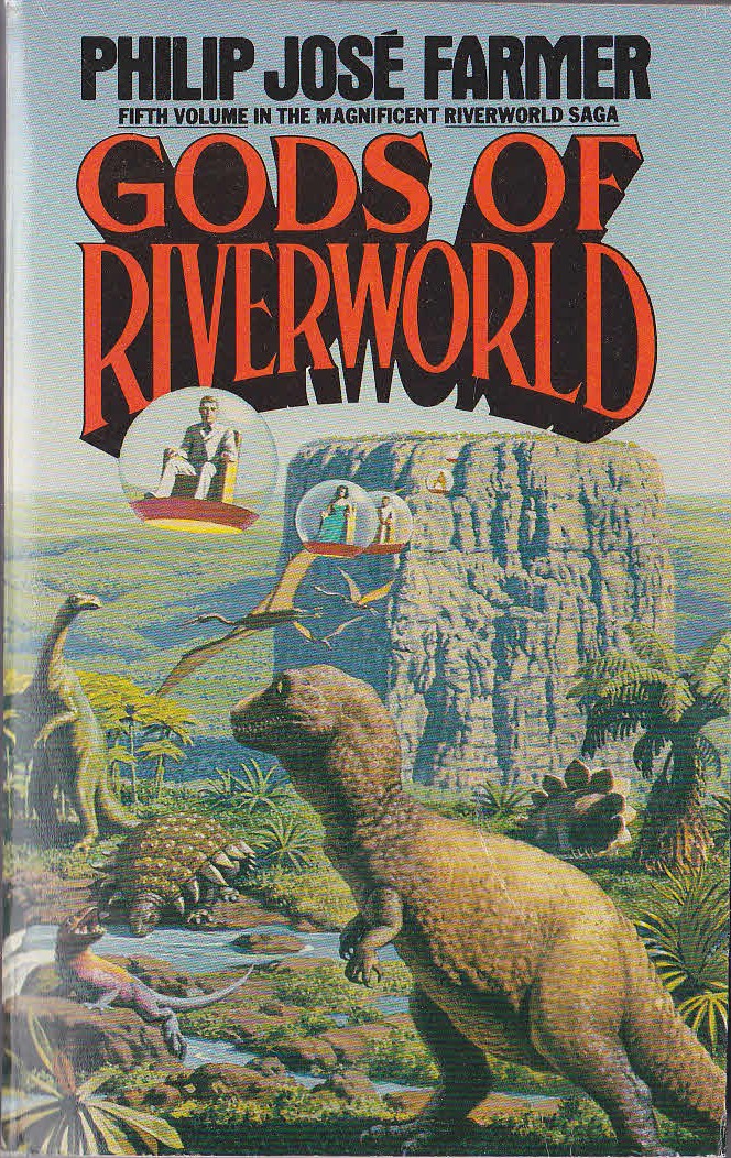 Philip Jose Farmer  GODS OF RIVERWORLD front book cover image