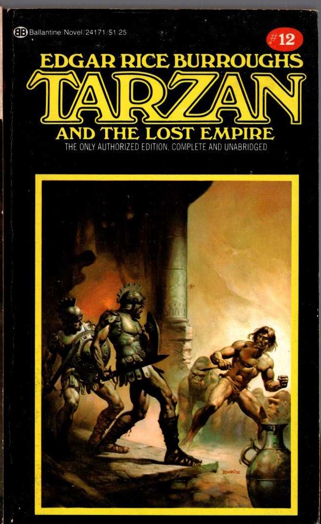 Edgar Rice Burroughs  TARZAN AND THE LOST EMPIRE front book cover image