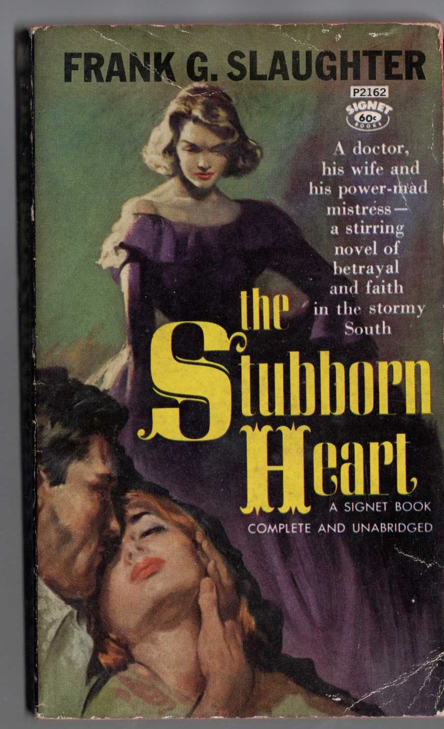 Frank G. Slaughter  THE STUBBORN HEART front book cover image