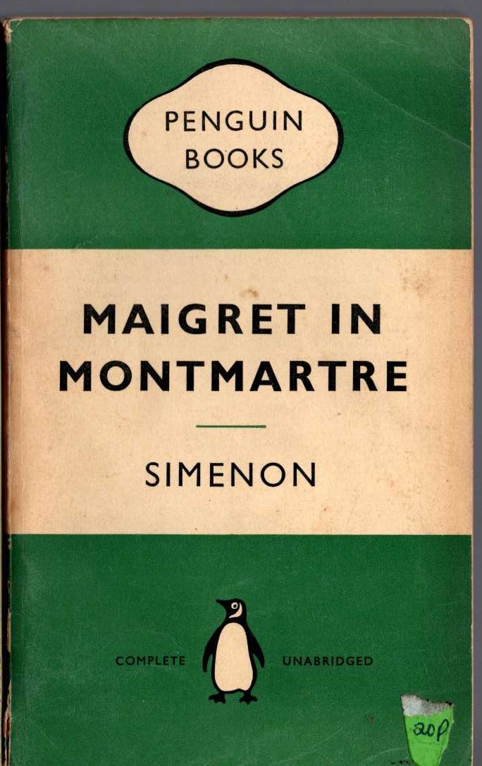 Georges Simenon  MAIGRET IN MONTMARTRE front book cover image
