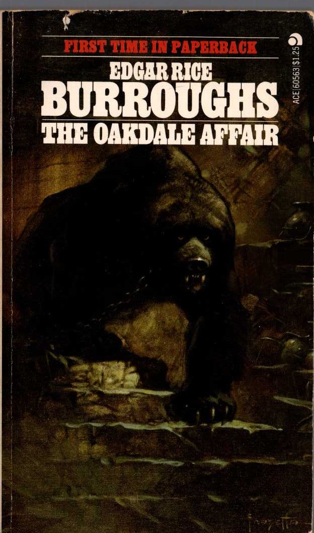 Edgar Rice Burroughs  THE OAKDALE AFFAIR front book cover image