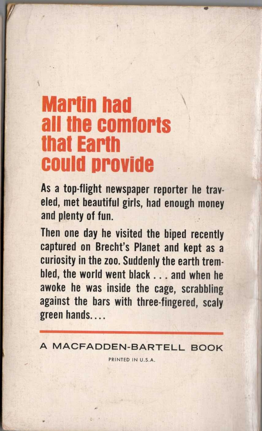 Damon Knight  THE OTHER FOOT magnified rear book cover image
