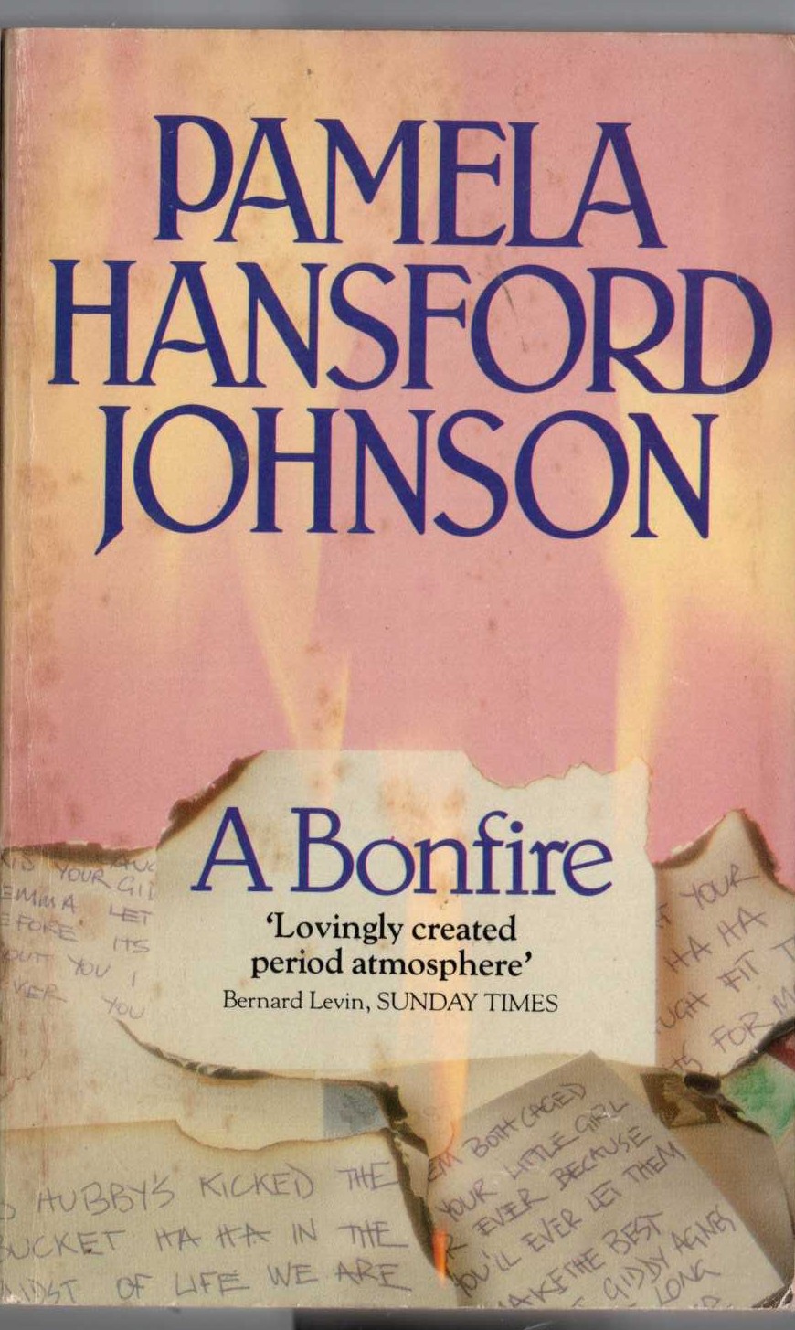 Pamela Hansford Johnson  A BONFIRE front book cover image
