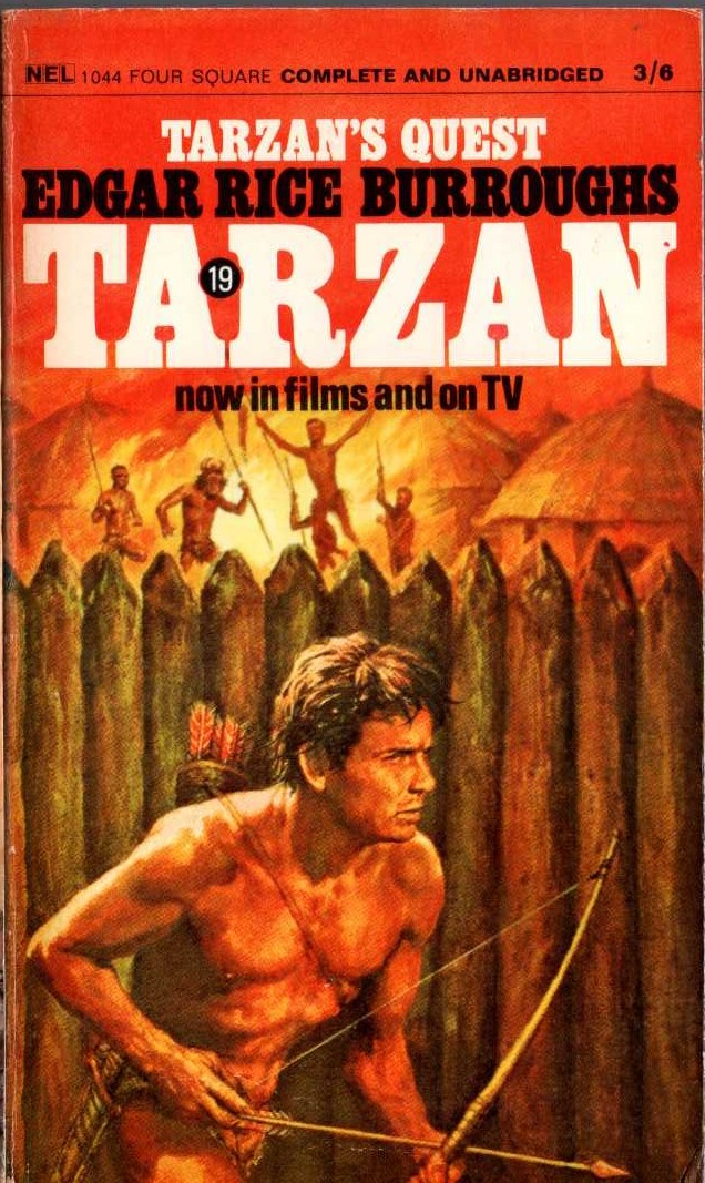 Edgar Rice Burroughs  TARZAN'S QUEST front book cover image