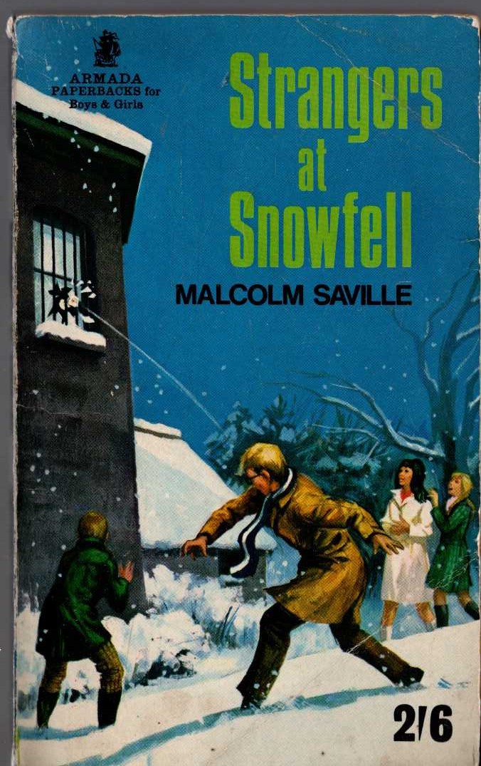 Malcolm Saville  STRANGERS AT SNOWFELL front book cover image