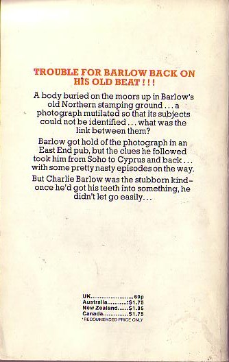 Elwyn Jones  BARLOW COMES TO JUDGEMENT (Z Cars) magnified rear book cover image