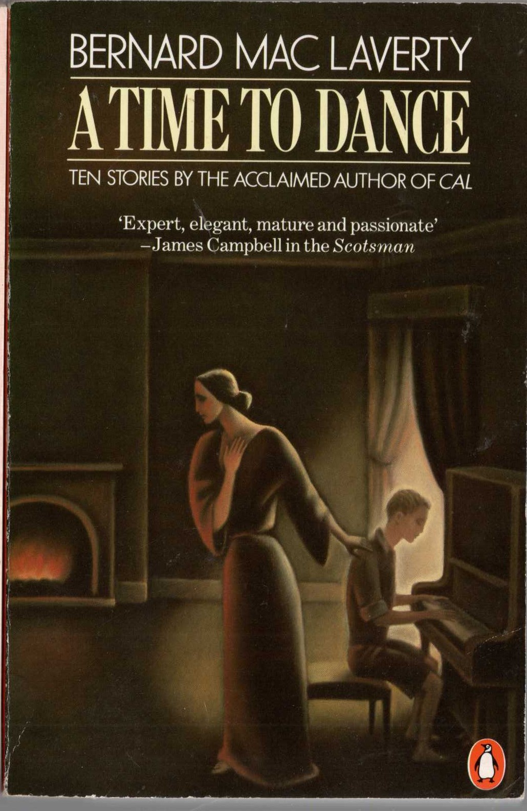 Bernard MacLaverty  A TIME TO DANCE (Ten Stories) front book cover image