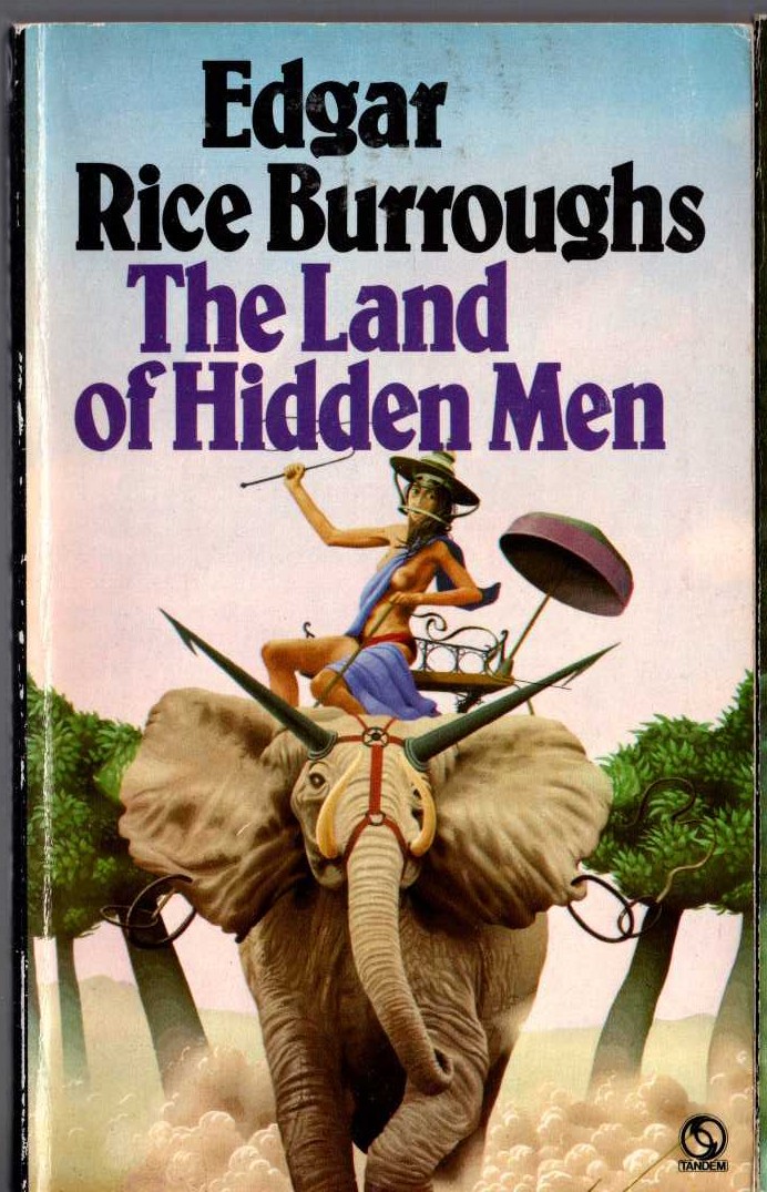 Edgar Rice Burroughs  THE LAND OF HIDDEN MEN front book cover image