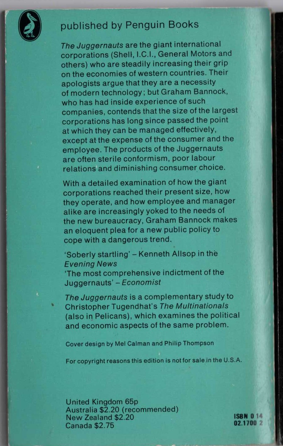  magnified rear book cover image