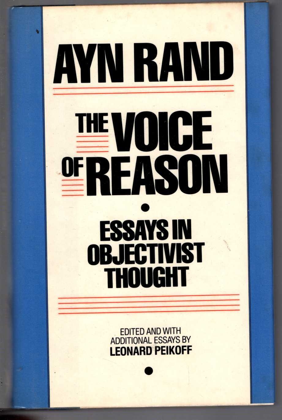 THE VOICE OF REASON. Essays in Obkectivist Thought front book cover image
