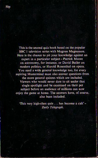 Boswell Taylor (Compiles) MASTERMIND TWO magnified rear book cover image