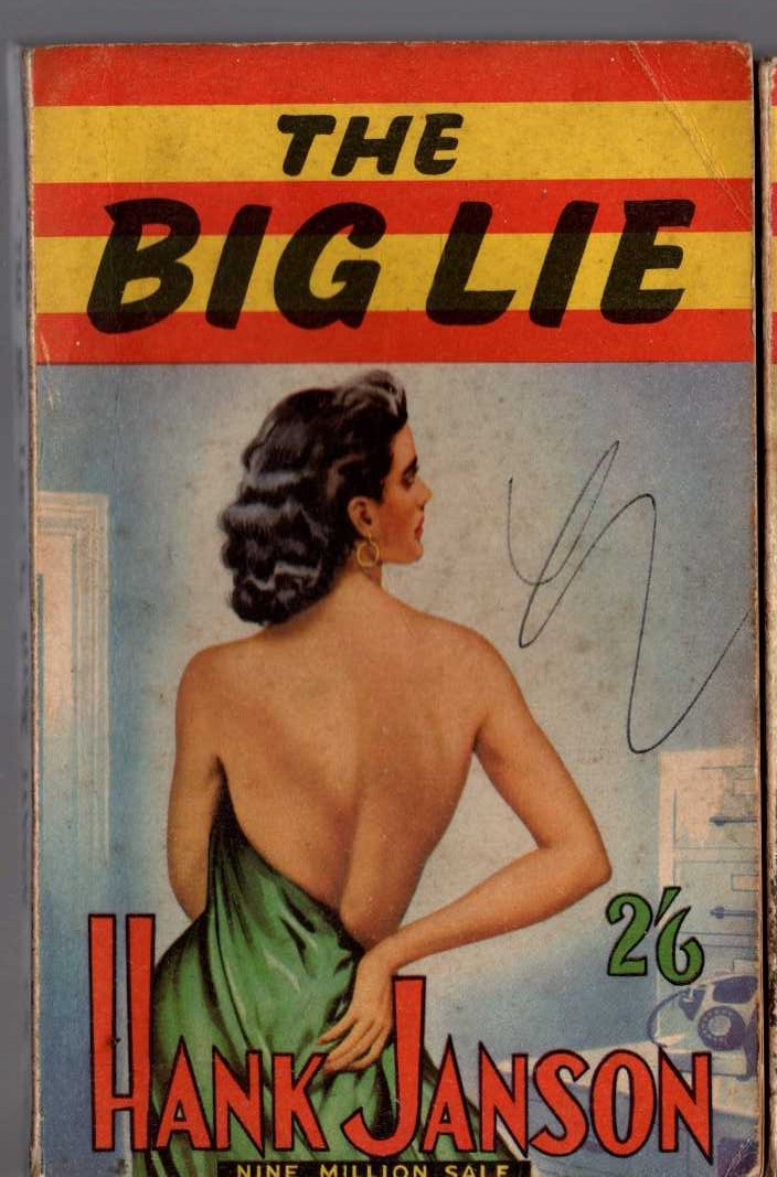 Hank Janson  THE BIG LIE front book cover image