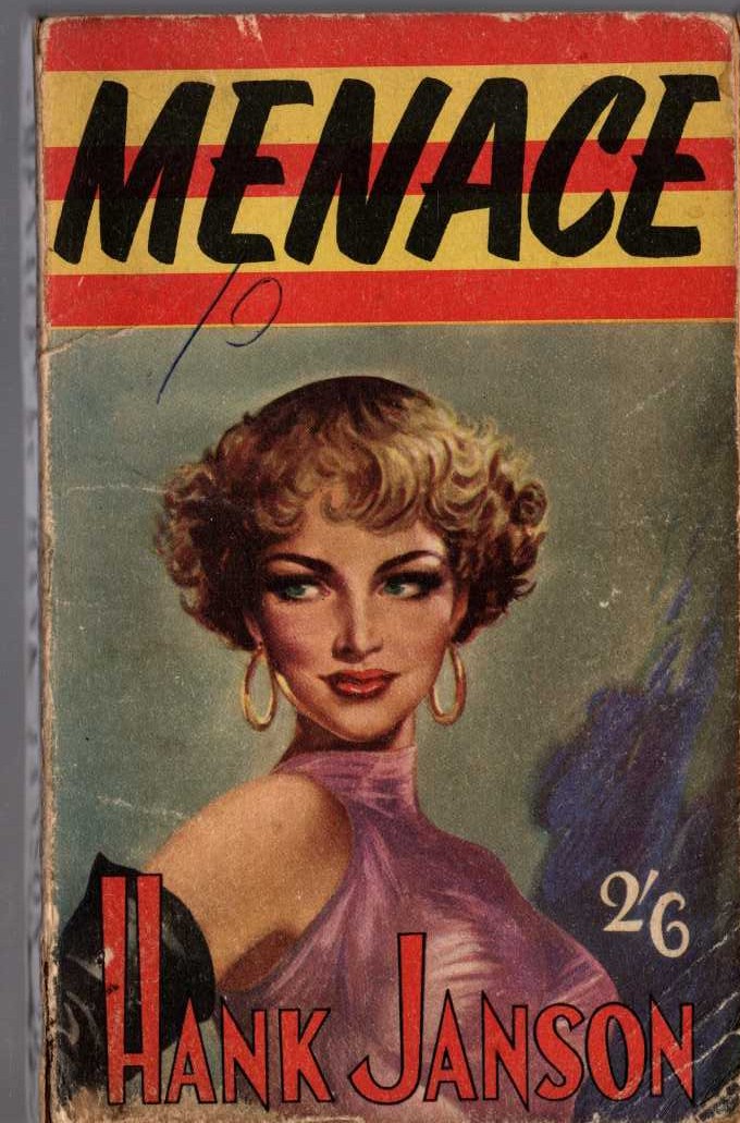 Hank Janson  MENACE front book cover image