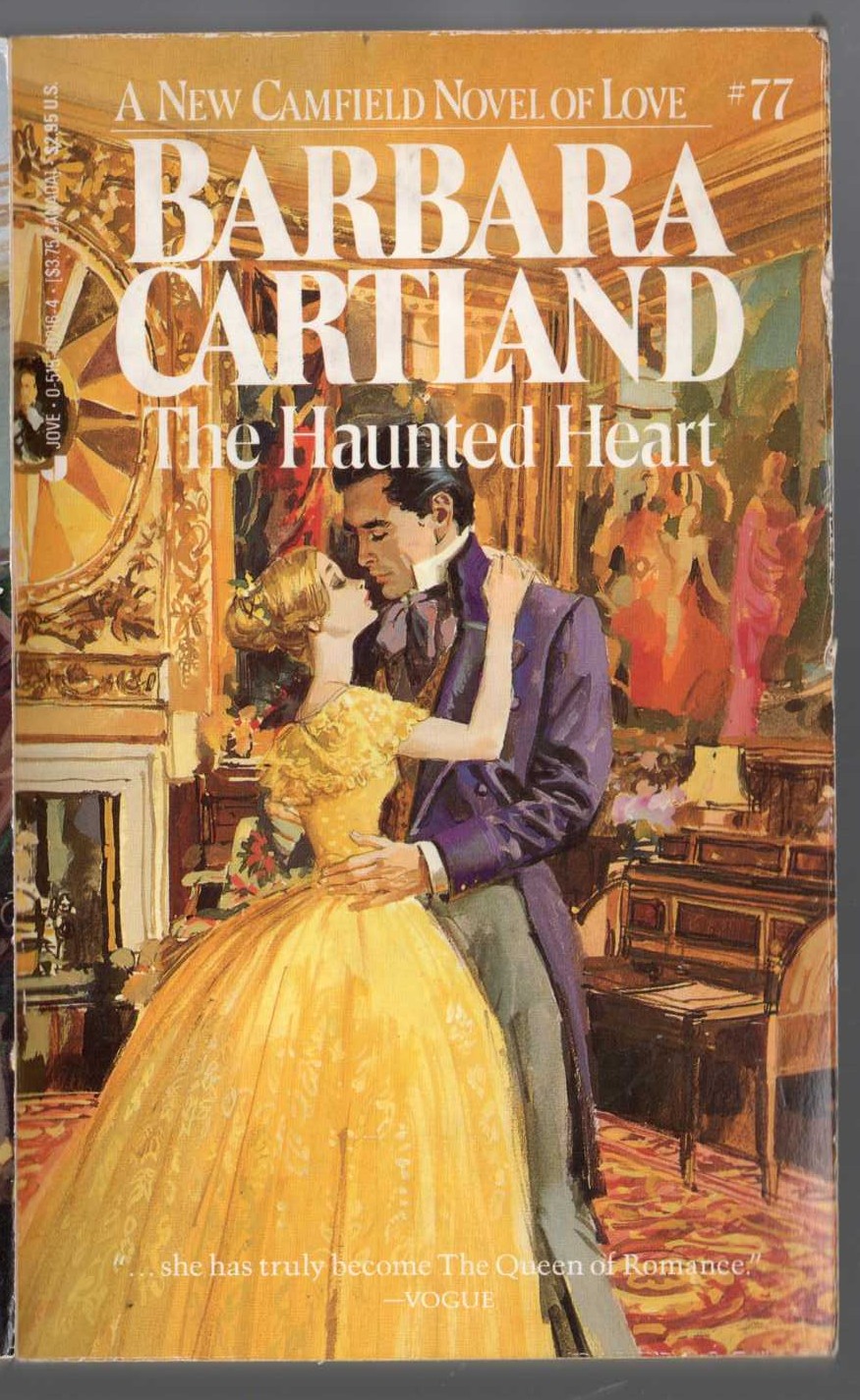 Barbara Cartland  THE HAUNTED HEART front book cover image