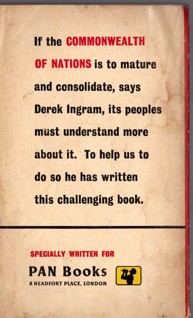 Derek Ingram  PARTNERS IN ADVENTURE magnified rear book cover image