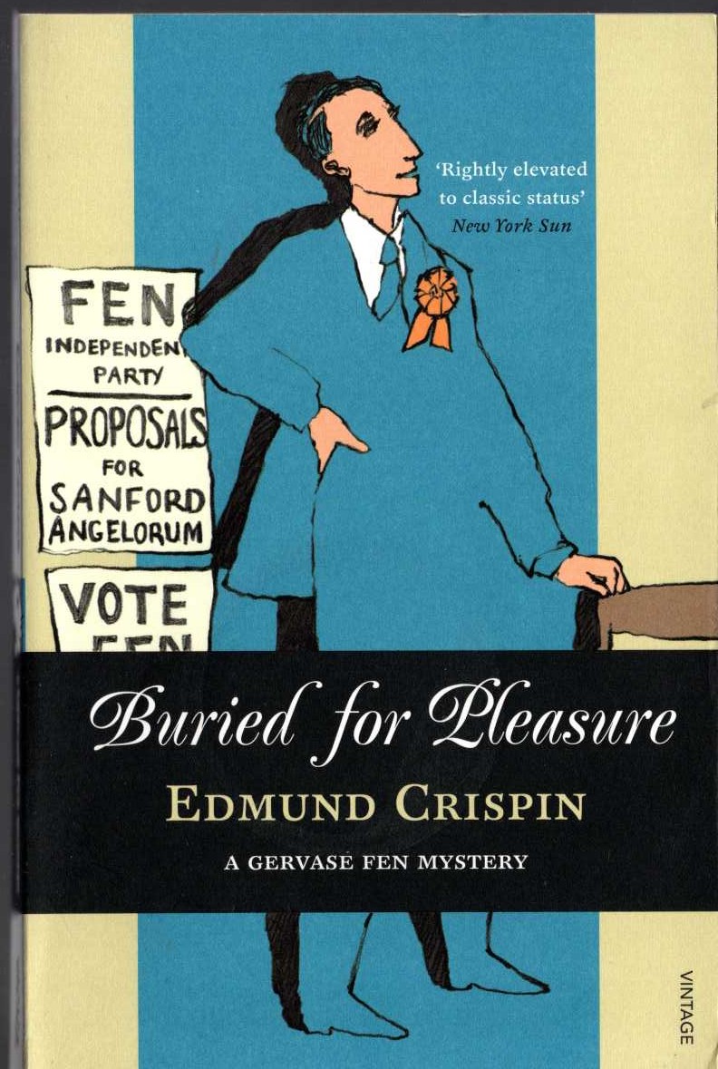 Edmund Crispin  BURIED FOR PLEASURE front book cover image