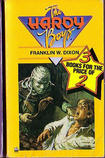 Franklin W. Dixon  THE HARDY BOYS: THE APEMAN'S SECRET/ THE MUMMY CASE/ THE MYSTERY OF SMUGGLERS COVE front book cover image