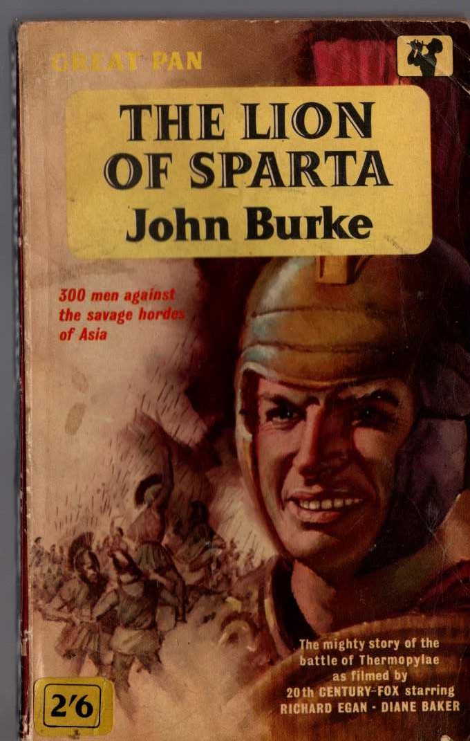 John Burke  THE LION OF SPARTA front book cover image