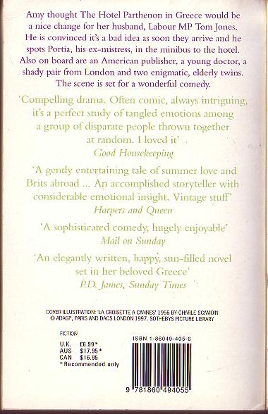 Nina Bawden  A NICE CHANGE magnified rear book cover image