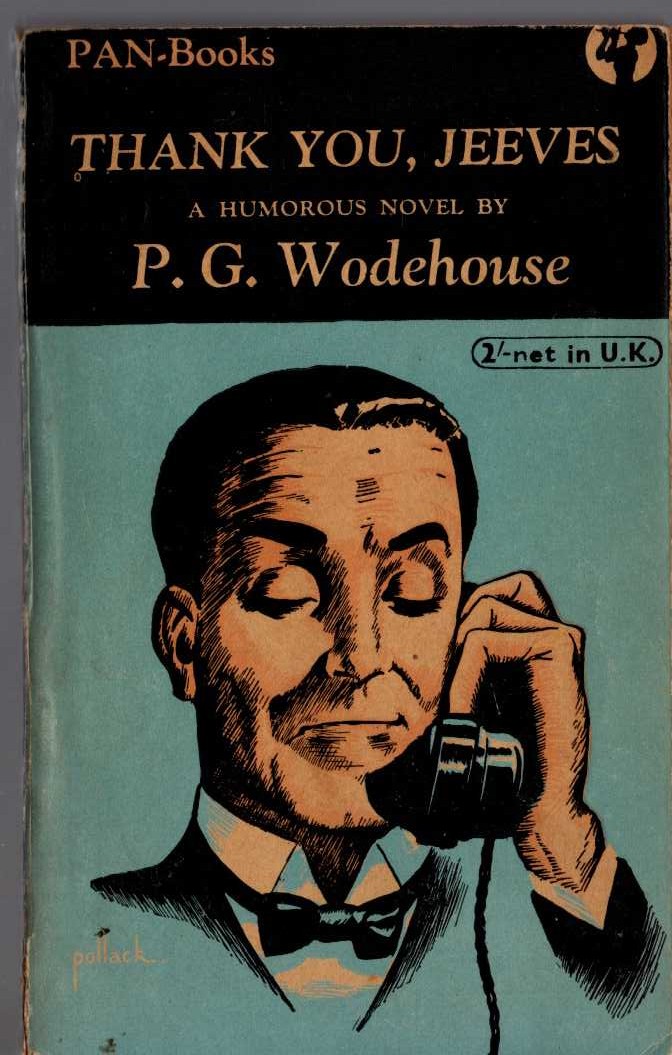 P.G. Wodehouse  THANK YOU, JEEVES front book cover image